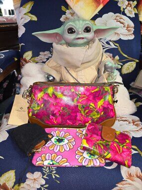 Patricia Nash Nova Bougainvilleas Along the Coast Crossbody Bag - New